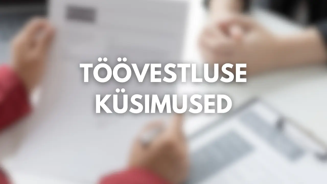 toovestluse kusimused
